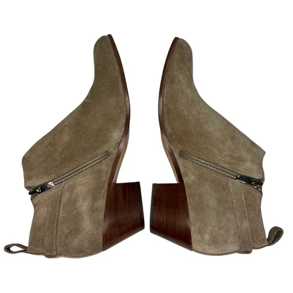 Via Spiga Suede Leather Ankle Bootie Tan Size 9.5 *New* - Picture 4 of 10
